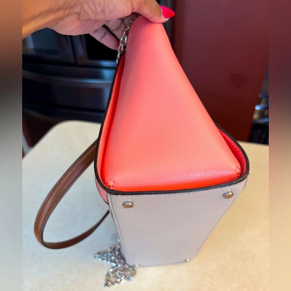 KATE SPADE Pink & Gray 2Way New York Tote Bag, NWOT
